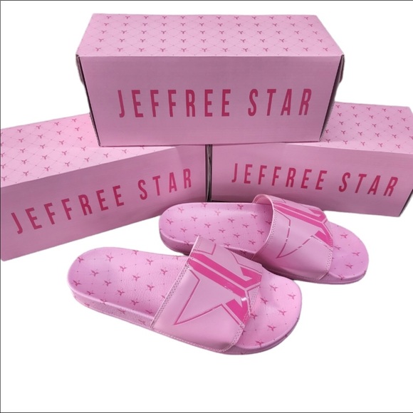 Jeffree Star Shoes - Unisex Pink Slide Sandals NEW IN BOX